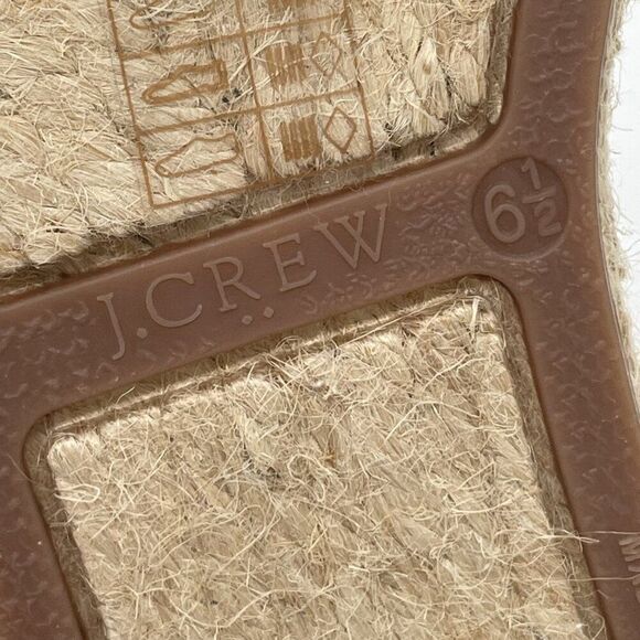 NEW J Crew Shoes Womens Size 6.5 Espadrille Linen Ankle Wrap Flat Summer Casual - Picture 9 of 10